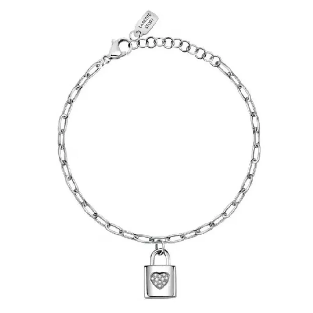 Bracelet cadenas Love acier inoxydable LPS05ASD17 brillant et inaltérable