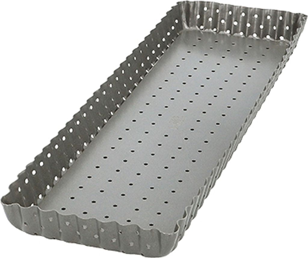 Teglia per crostate - grigio - 35 x 11 cm - Acciaio al Immagine del prodotto 