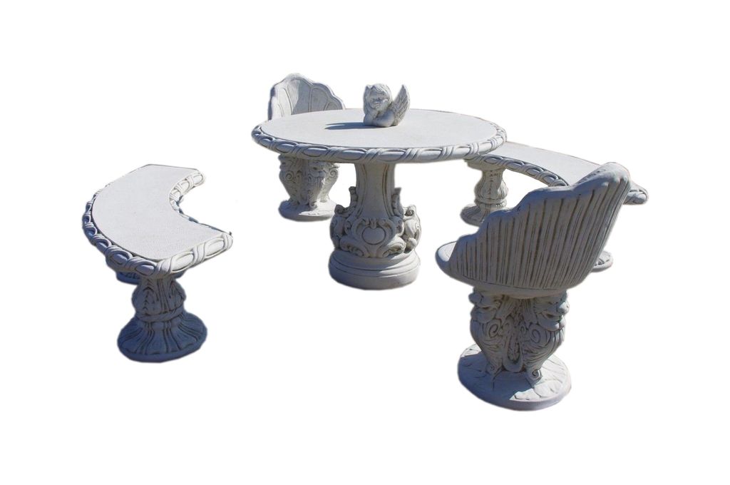 ANTIKES WOHNDESIGN Garten Garnitur AWD-SG-003 B:134cm H:46cm
