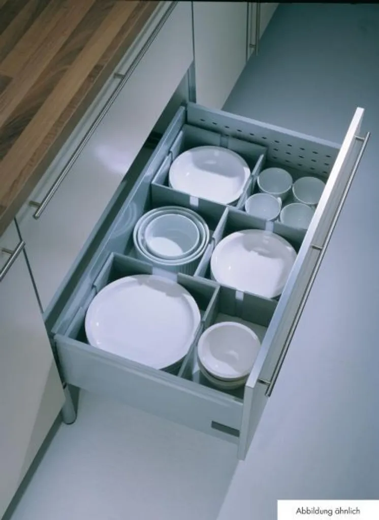 Naber Cuisio Flex Set 2 Divisori Grafite Traslucido per Cassetti Cucina