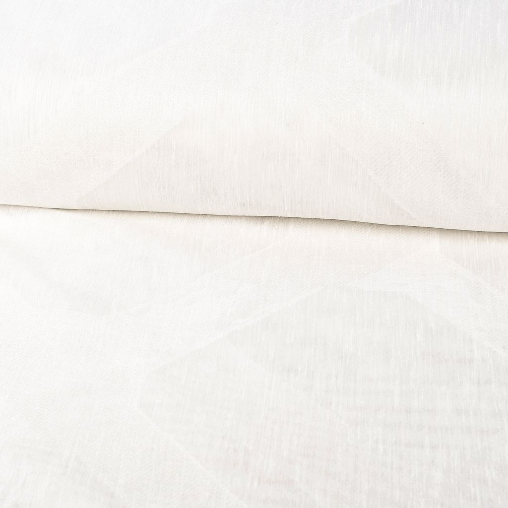 Gardinenstoff Stores Scherli Inbetween abstrakt Bleiband weiß 300cm