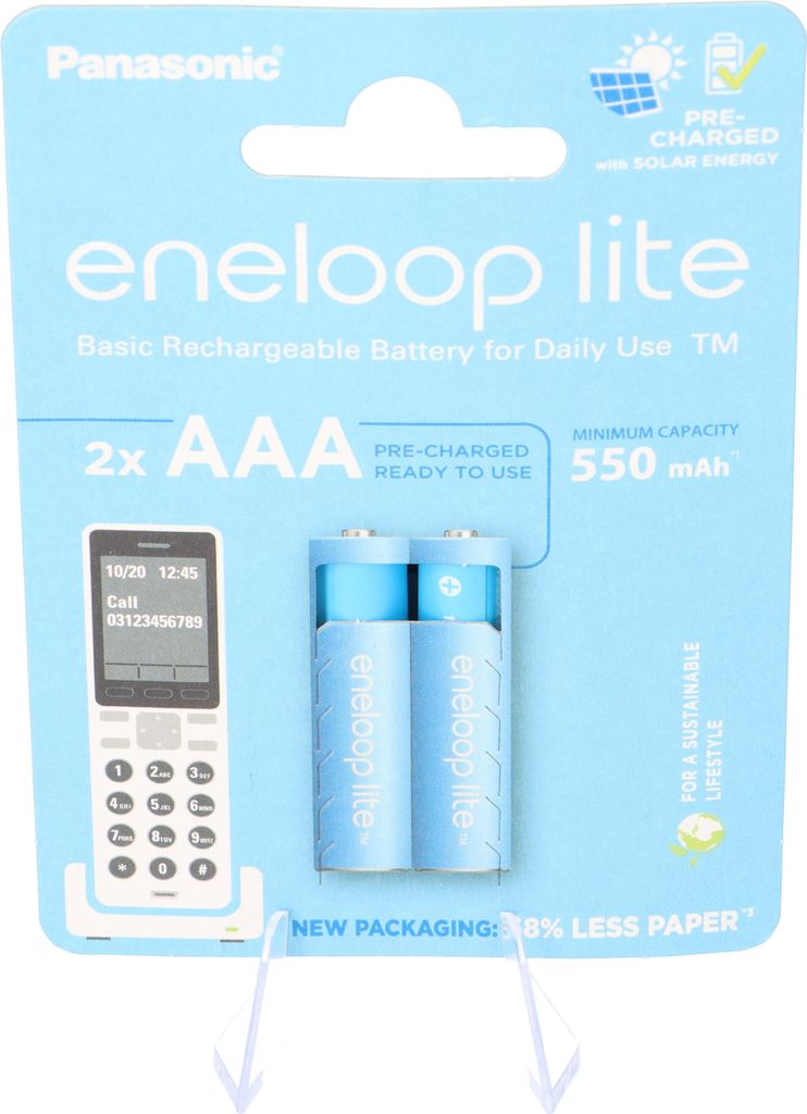 1x2 Panasonic Eneloop lite Micro 550mAh AAA DECT Obrázek produktu 