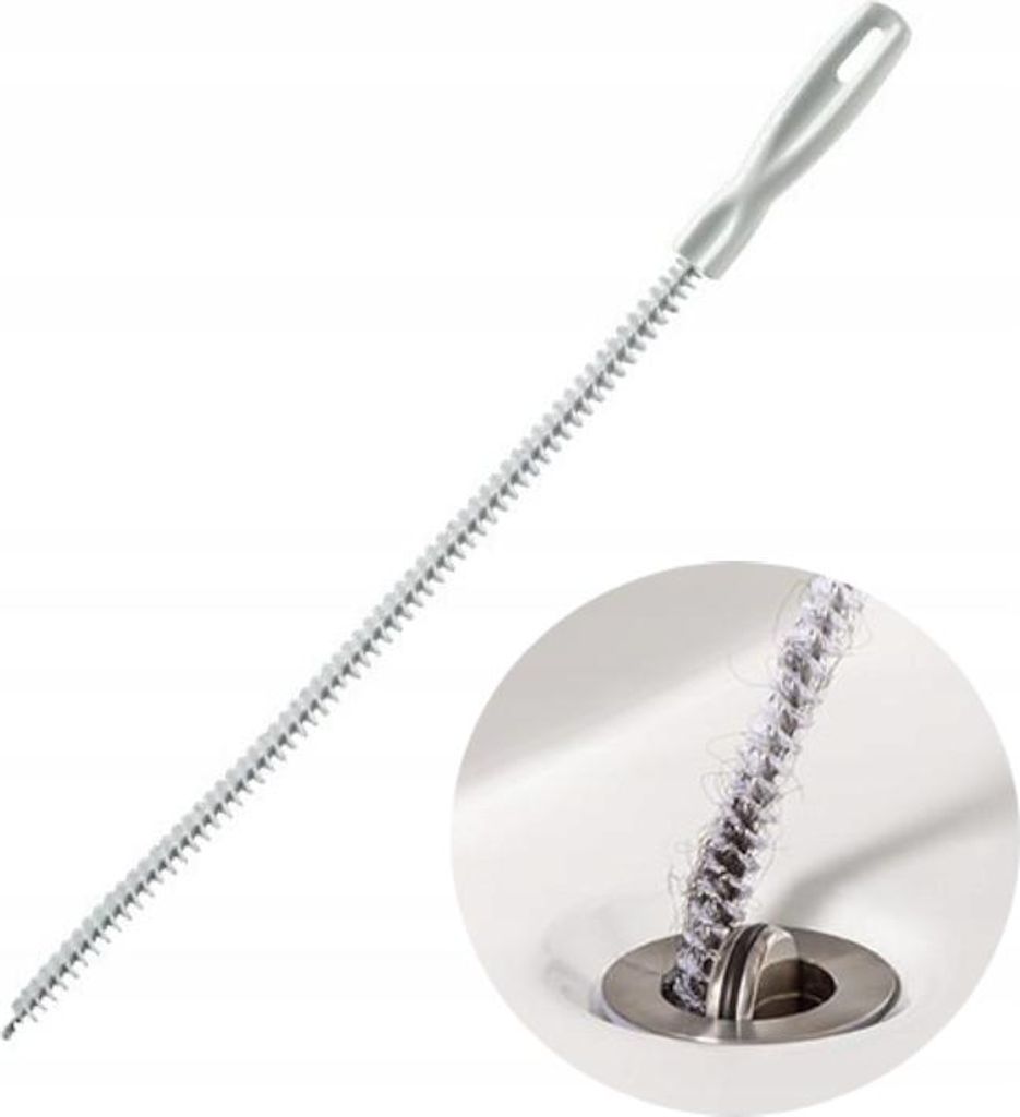 LANGER METALL-ABFLUSSREINIGER FÜR SPÜLEN, 60 cm