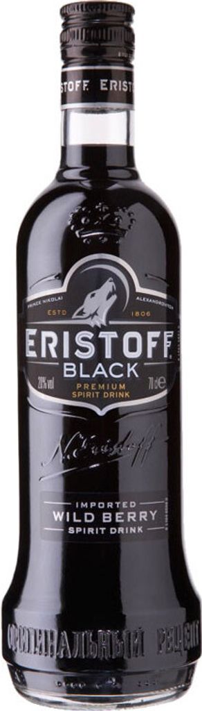 Eristoff Black Vodka 18% Vol. 0.7L Produktbild 