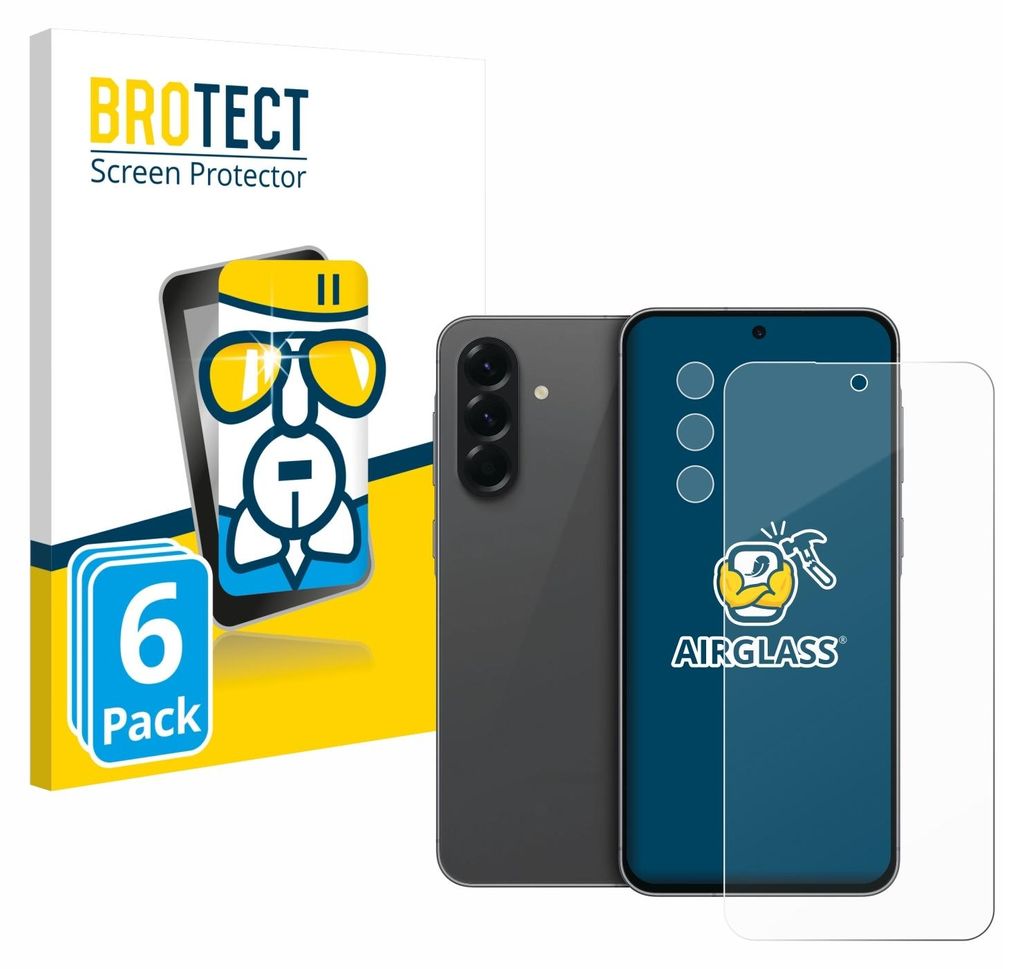 6x BROTECT Schutzglas für Samsung Galaxy A56 5G (Display+Kamera) Schutzfolie Panzer Folie Glas Display Schutz klar