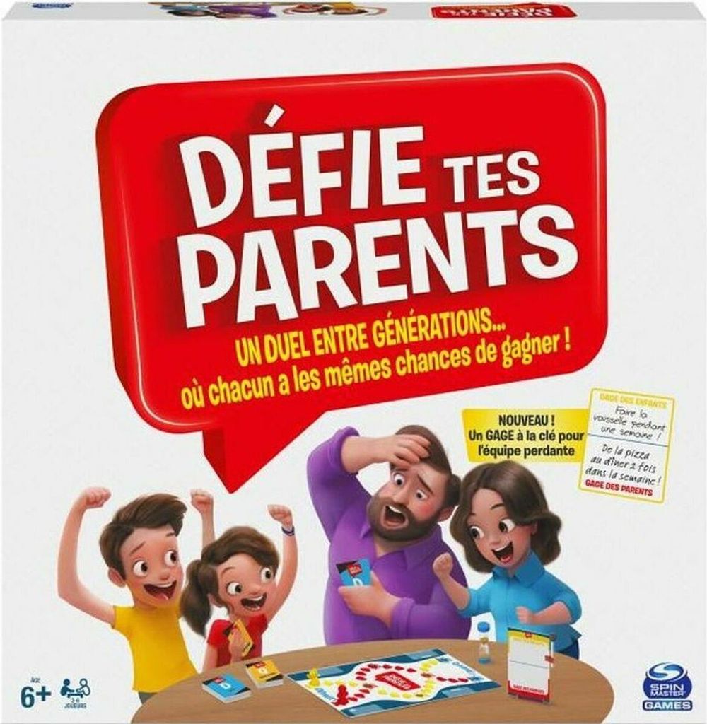 Das Spiel Spin Master Challenge your parents Bets (FR)