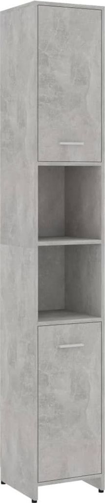 vidaXL Badezimmerschrank Betongrau 30x30x183,5 cm Produktbild 