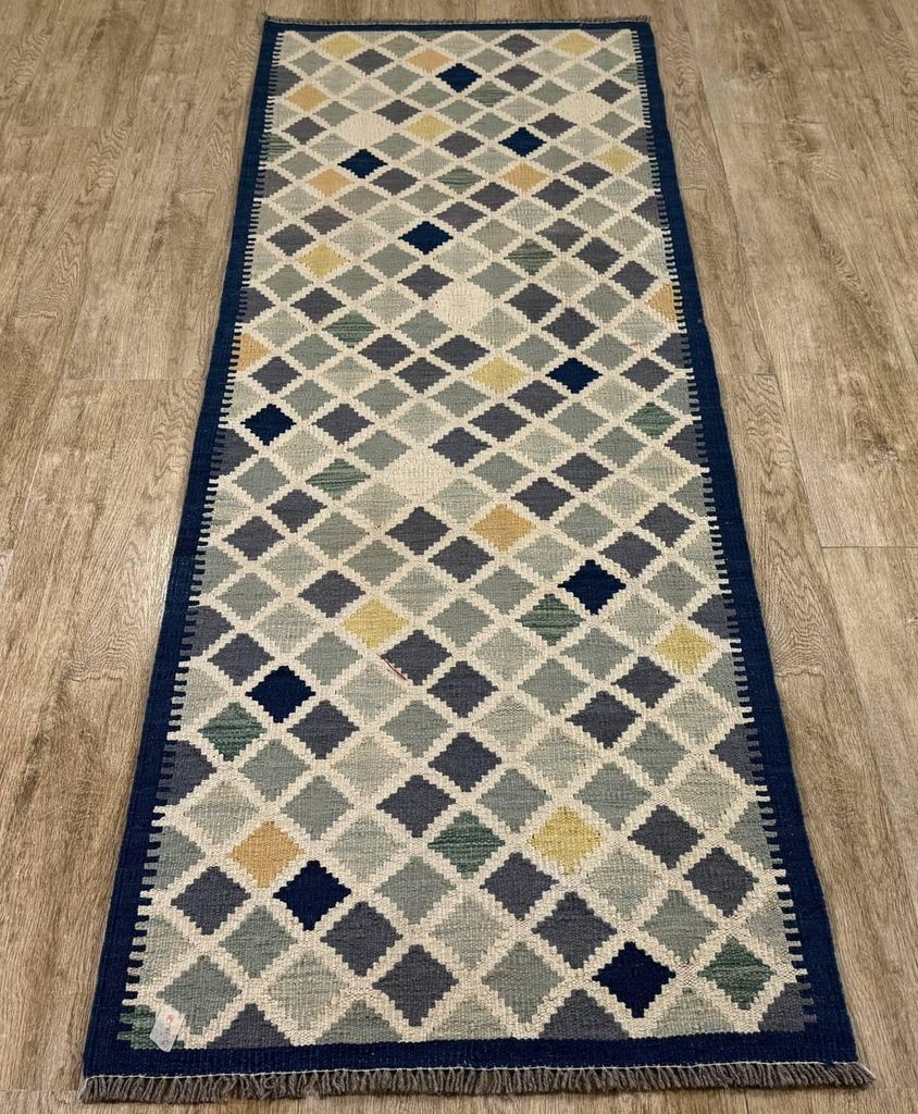 Teppich KELIM ORIGINAL | Farbe: Multi; Größe: 70x200 cm | strapazierfähig und leicht zu reinigen | Wohnzimmer | Schlafzimmer