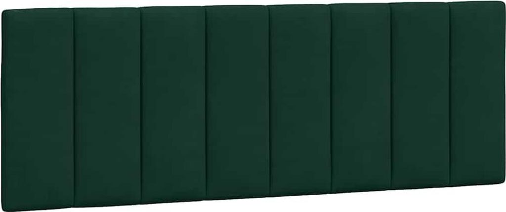vidaXL Kopfteil-Kissen "Hanko" Dunkelgrün 140 cm Samt Produktbild 