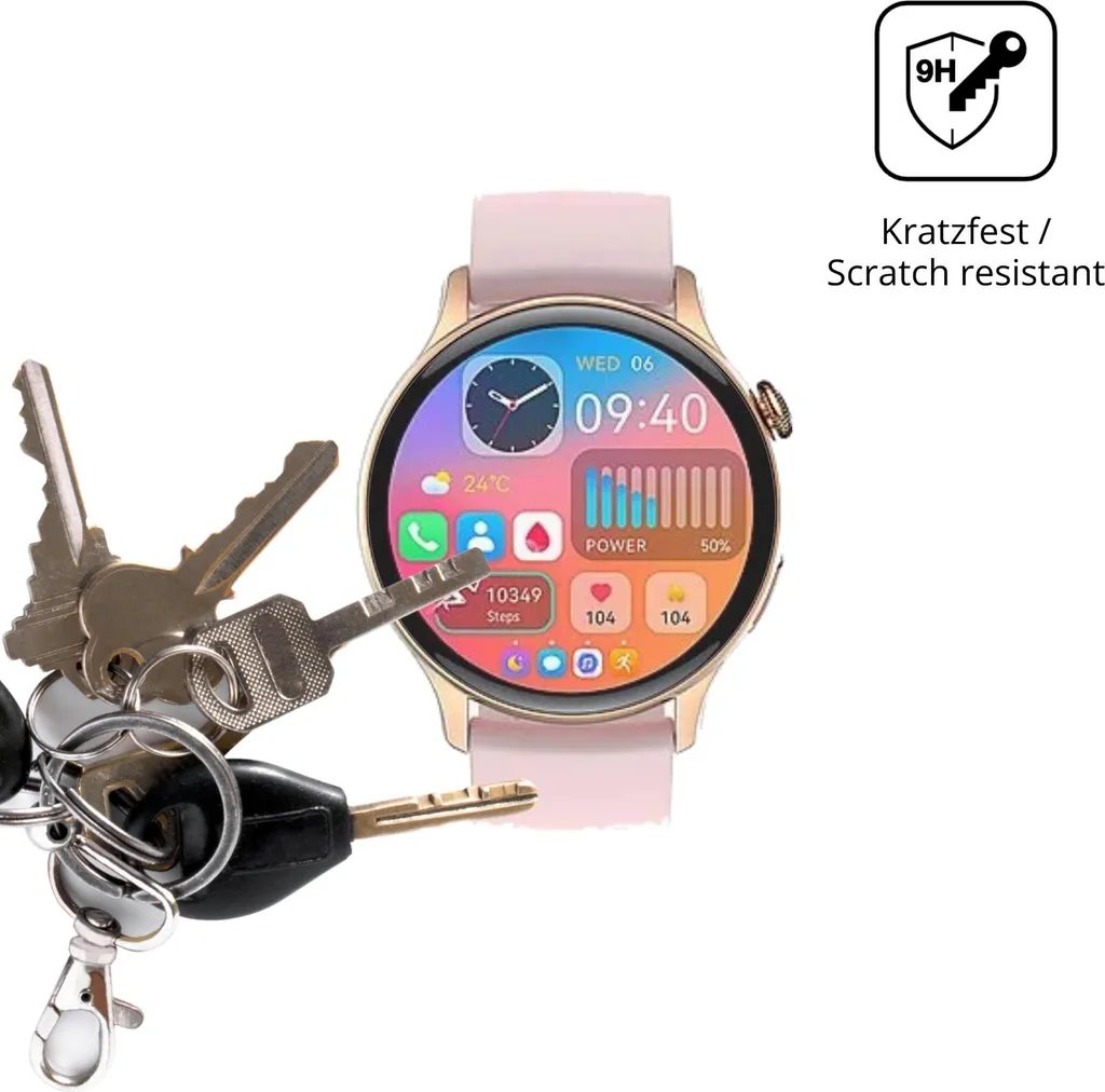 2x Pellicola Protettiva per EKO Connected Watch 5.2 Protezione opaco Vetro Flessibile 9H dipos