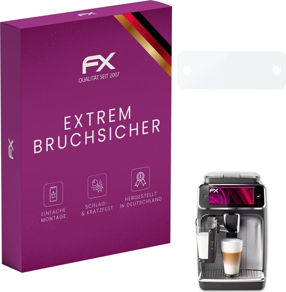 atFoliX FX-Hybrid-Glass Displayfolie kompatibel mit Philips 4300 Series (EP4321/50) Glasfolie