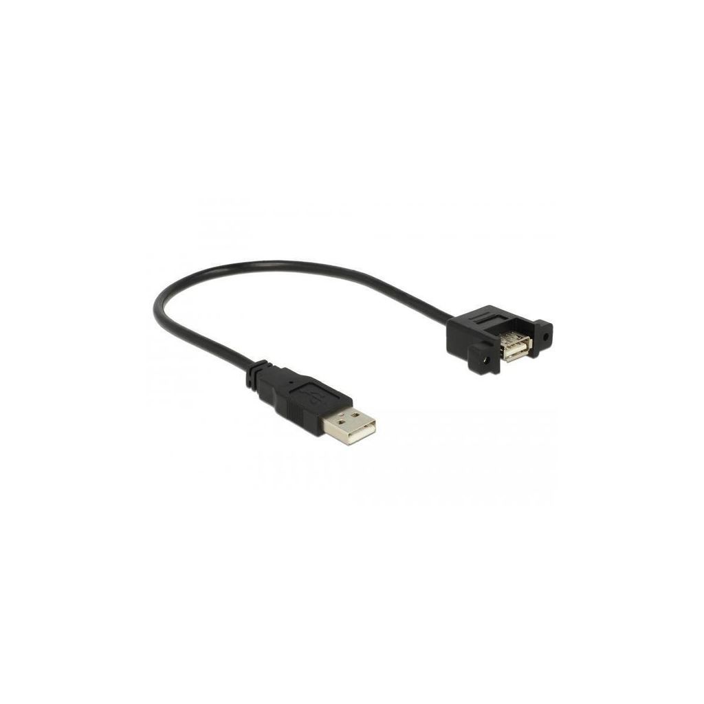 DELOCK USB Kabel A -> A St/Bu Bu zum Einbau 0.25m