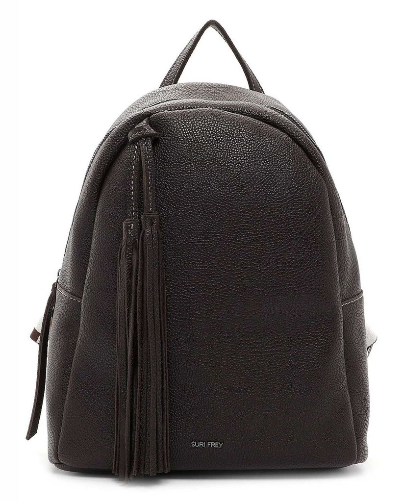 SURI FREY Freizeitrucksack Rucksack mit Laptopfach Kiky City Backpack Brown dunkelbraun