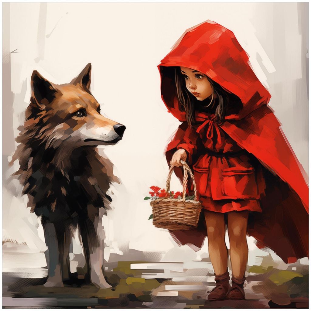 Wallario Memoboard Magnettafel aus Glas, Größe 50 x 50 cm, Motiv Märchenhafte Begegnung