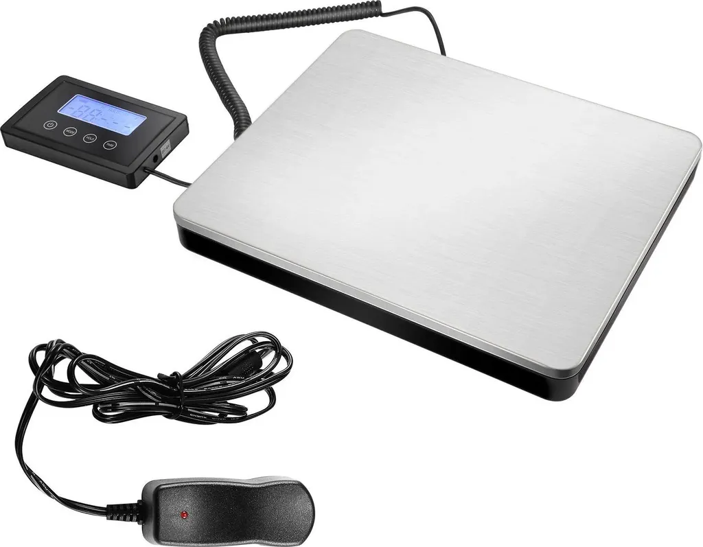 Balance plateforme inox 180kg haute précision avec écran LCD externe