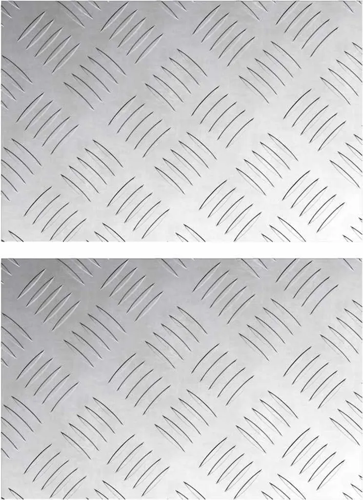 vidaXL Gradino in Alluminio 30x20 cm Argento - Set 2 Pezzi Antiscivolo