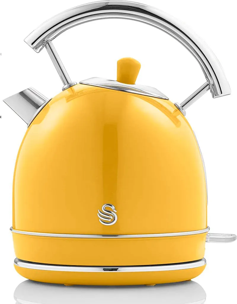 Bollitore Elettrico Swan Retro SK14630YELNEW 1,8L Giallo Vintage 3000W