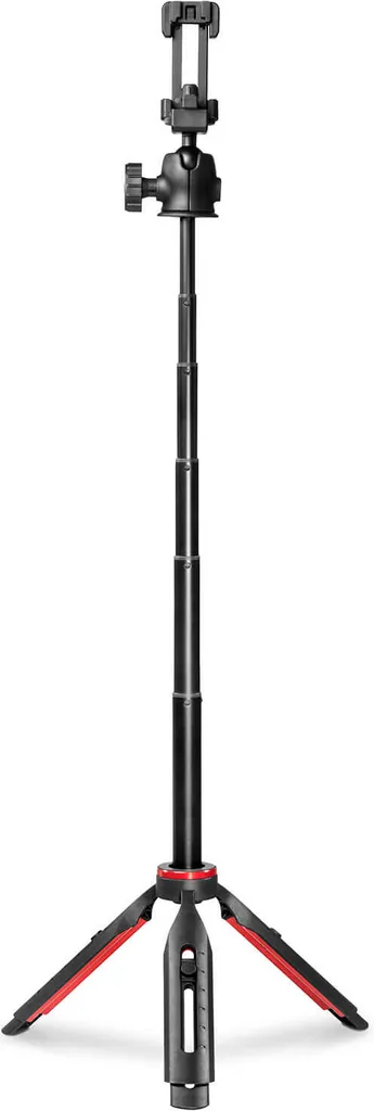 Treppiede per cellulari Hama "Solid III", treppiede da viaggio con testa a sfera, sgancio a distanza, max. Testa a sfera, sgancio a distanza, max. 80 cm