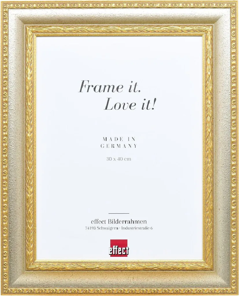 Cornice Argento Barocca 18x24 Profilo 31 con Vetro Antiriflesso Professionale