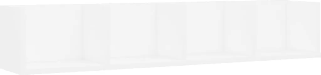Étagère Murale CD Blanc 100x18x18 cm vidaXL en Bois Composite Robuste