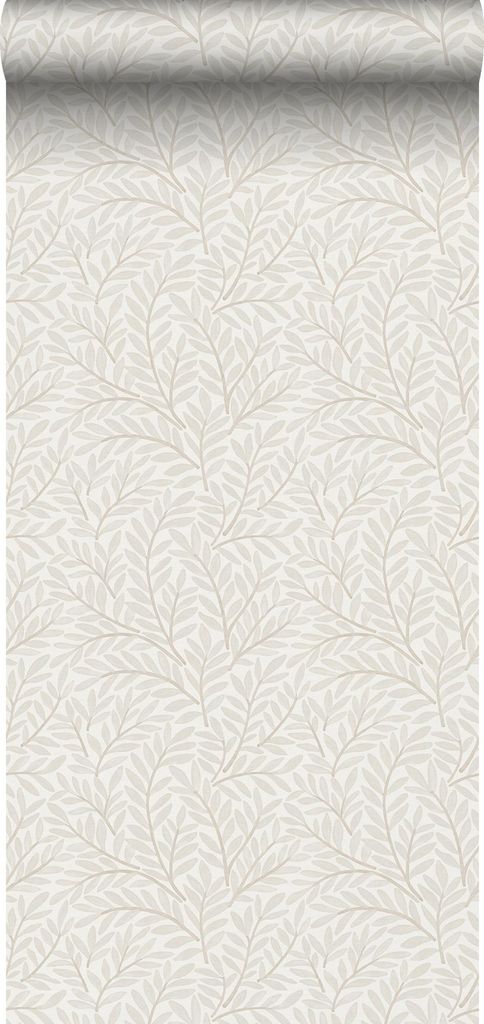 Sanders & Sanders Tapete Blätter im skandinavischen Stil Beige 53 cm x 10 m