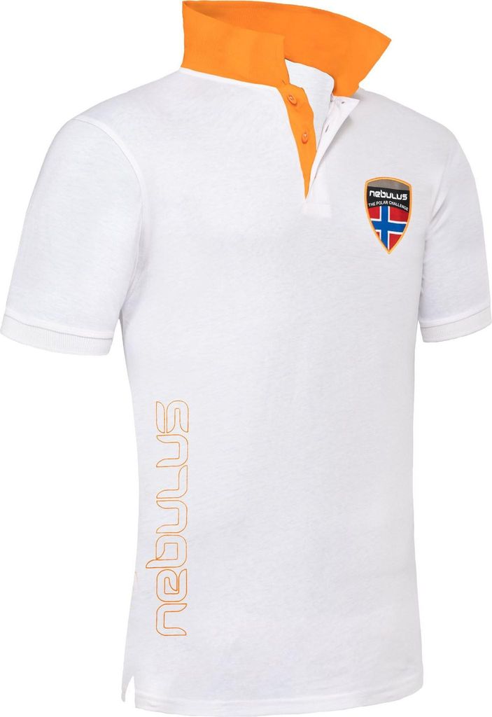 Nebulus Poloshirt ALEX Herren, Shirt, Sweatshirt, Polo, P4979 - Herren, weiß, S