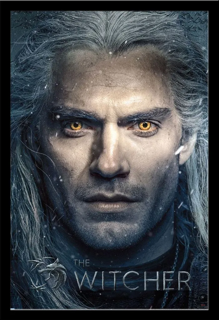 Poster The Witcher Geralt Incorniciato - Cornice Shinsuke MDF e Acrilico