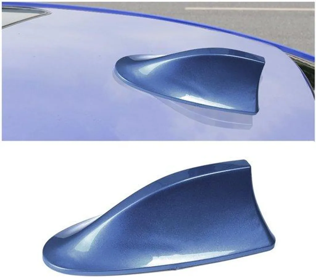 Antenne aileron de requin bleue en ABS pour SUV et camionnettes série T1