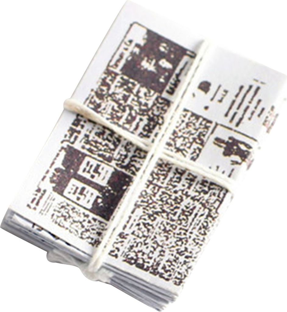 Mini Newpaper Design Model DIY Miniatur Dollhouse Accessoires Aufnahmen Requisiten-A