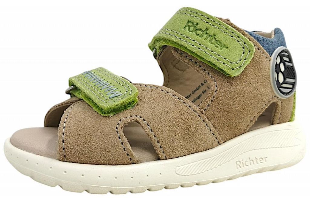 Richter Kinderschuhe Mädchen Sandale Beige Freizeit, Schuhgröße:23 EU