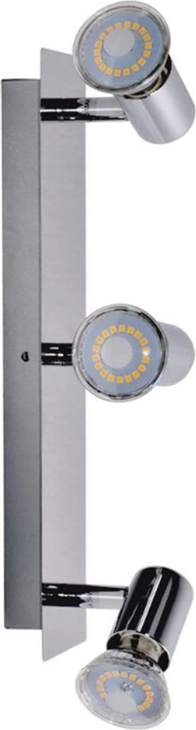 Spiegellampe Wandlampe Chrom 32cm 3x GU10 LED 4W IP23