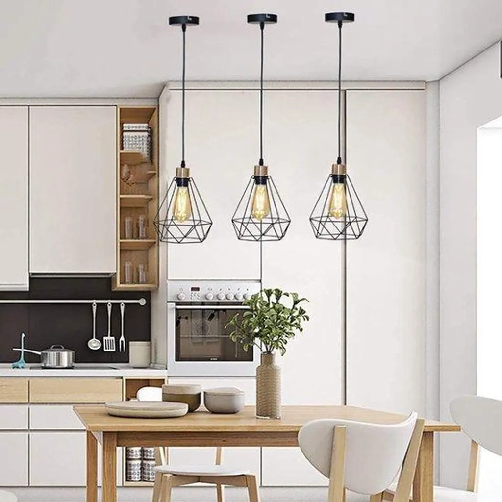 Abat-jour Suspension Industrielle 21cm en Métal - Lot de 2 Cuisine