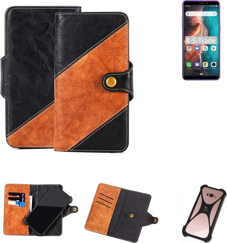 K-S-Trade Handyhülle Schutzhülle Bookstyle Case Wallet-Case Produktbild 