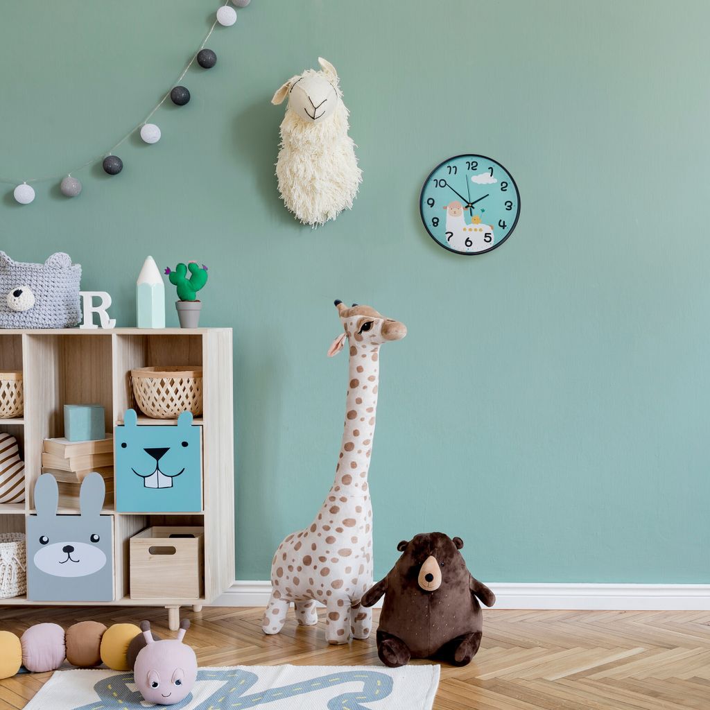relaxdays Wanduhr Lama für Kinder Produktbild 2