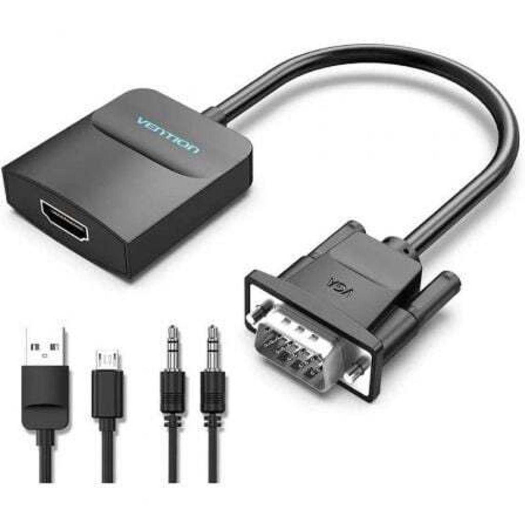 Vention ACNBD, 0,5 m, VGA (D-Sub), HDMI + Micro-USB + 3.5mm, Männlich, Weiblich, Gerade