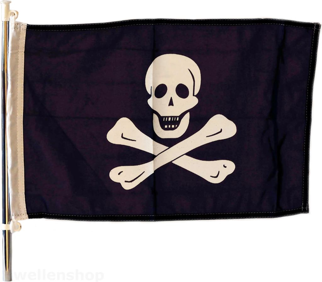Flagge Pirat 30 x 45 cm Polyester uv-beständig & robust Produktbild 
