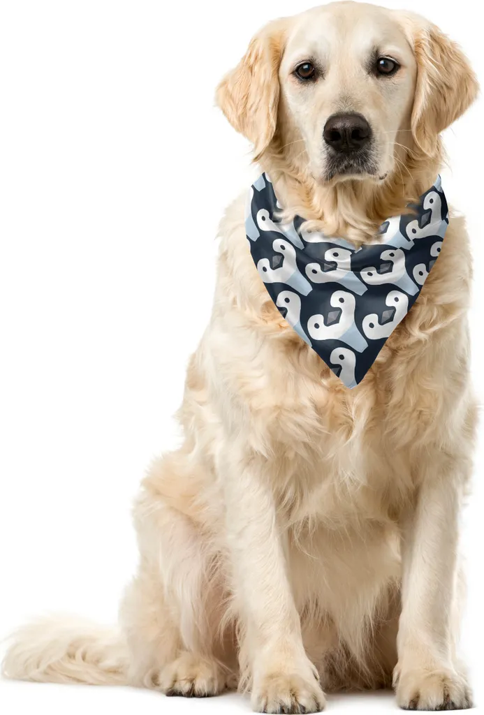 Bandana Pet Pinguini Blu Baby 55cm - Look Fashion per Cani e Gatti