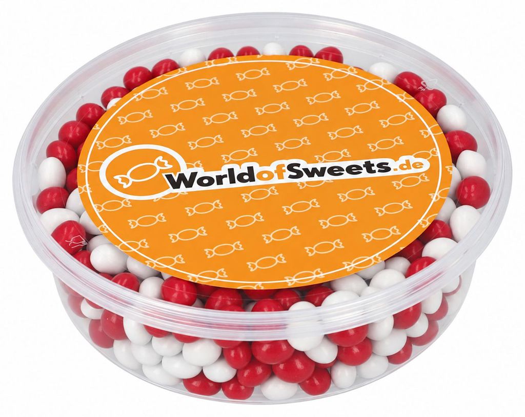 agilus dragees Salmiak-Dragees rot-weiß 1kg Produktbild 