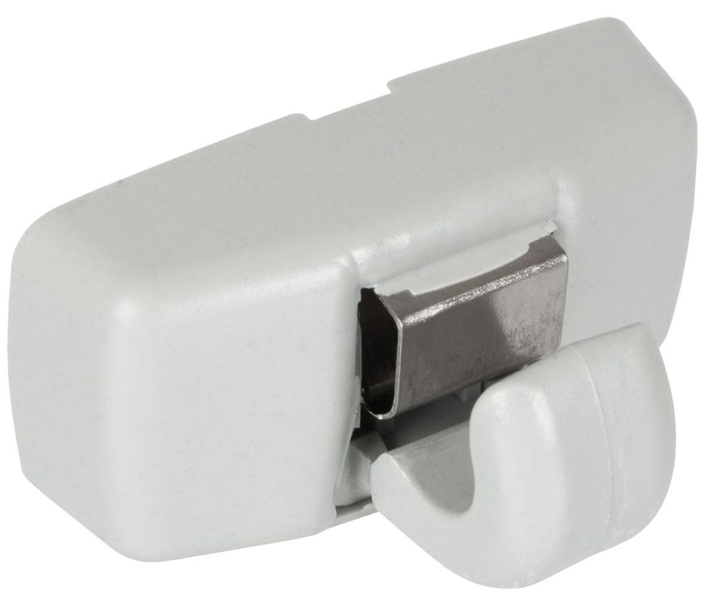 VW Amarok Beetle Bora Caddy Eos Gol Golf IV Lupo Passat B5 Polo Saveiro Sharan I Touran I T5 Sonnenblenden-Hakenhalter GRAU