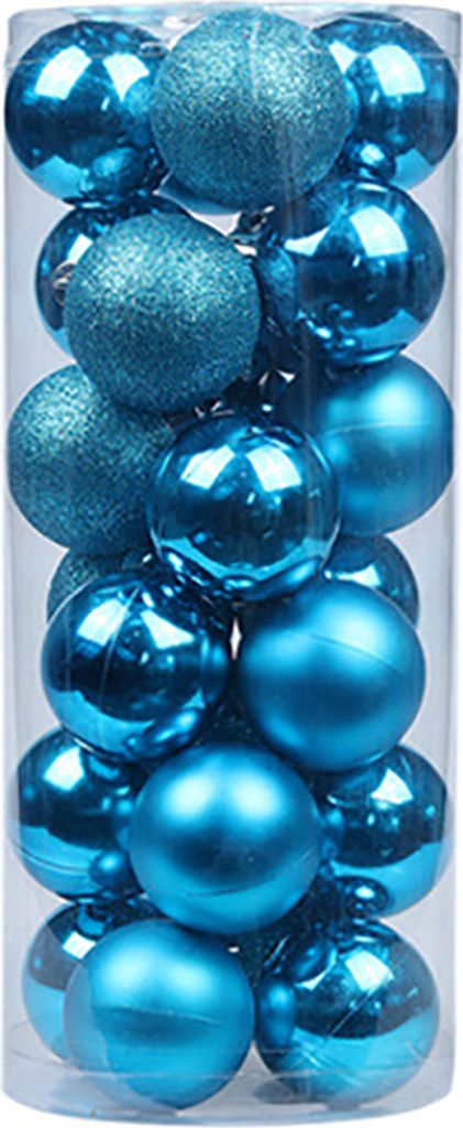 glitzernde Baubles Balls Weihnachtsbaumschmuck Weihnachtsfeier Hängende Dekoration-blauer See