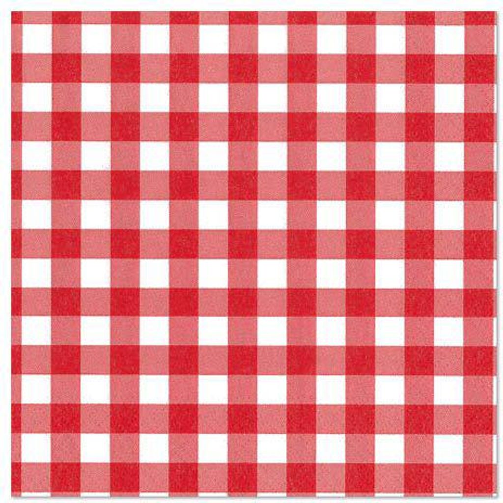 PAPSTAR Motiv-Servietten "Vichy Karo" 330 x 330 mm Produktbild 