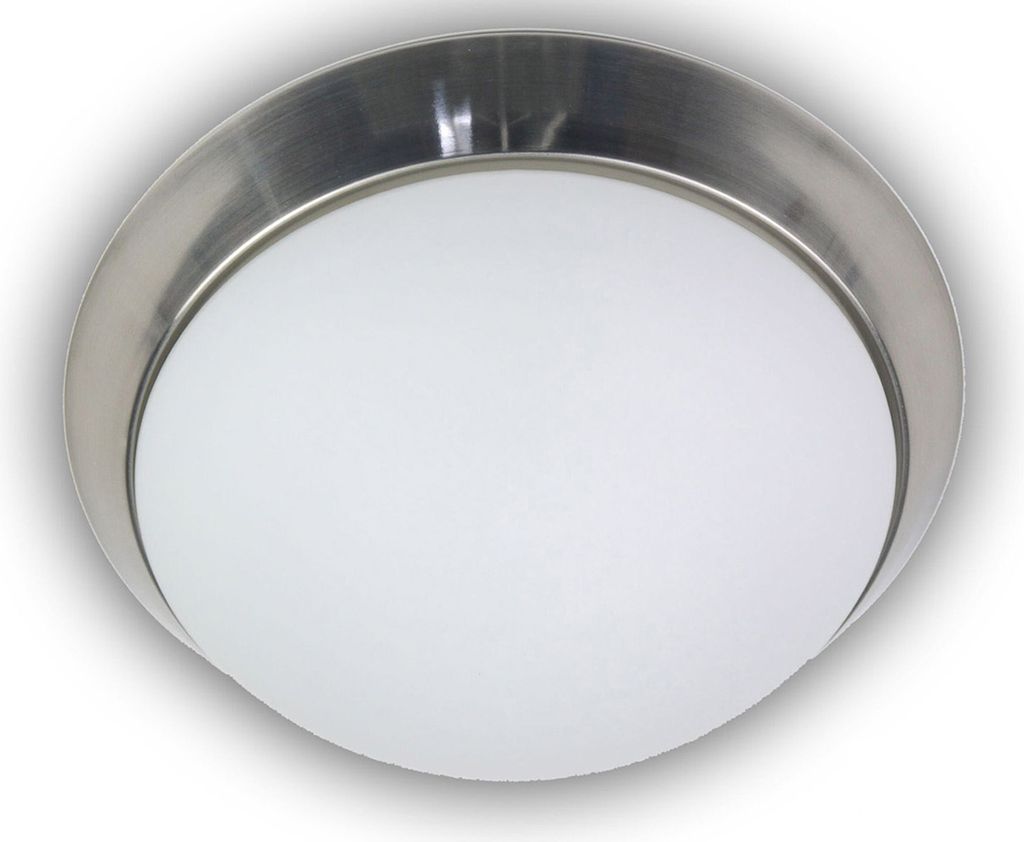 Niermann 3x E27 Deckenleuchte Opal matt Glas, Nickel matt, 45cm, Germany