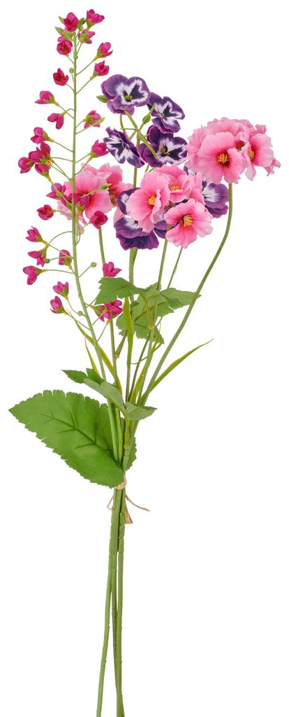 CREATIV green Frühlingsstrauß 70 cm Pink – Kunstblumen Strauß künstlich für Vase, Tischdeko & Wohnraumdeko, gebundene Stiele auch einzeln de...