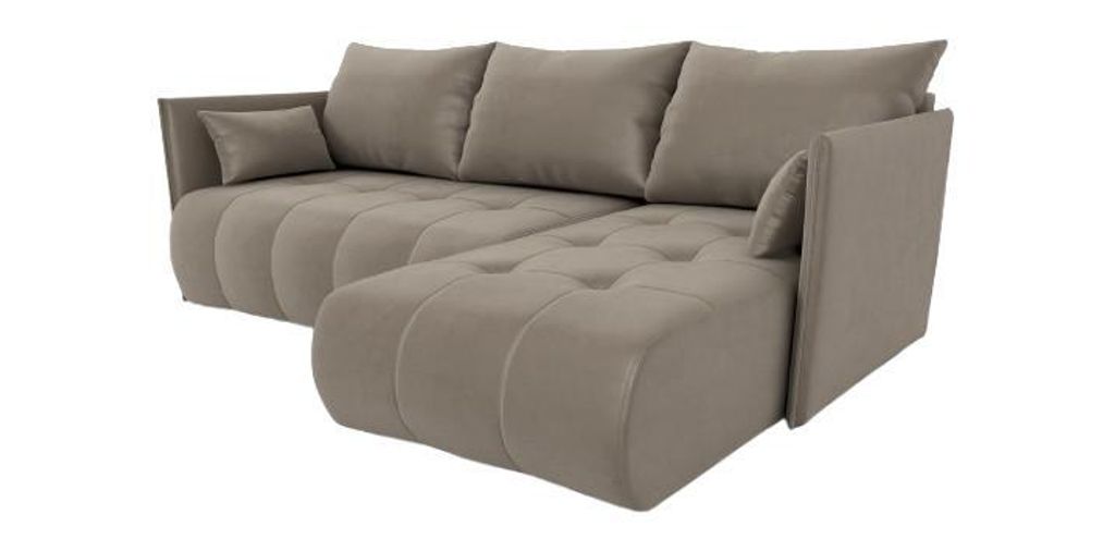Nessa Ecksofa mit Schlaffunktion und Bettwäschebehälter Paros 03 IWMAR Möbel