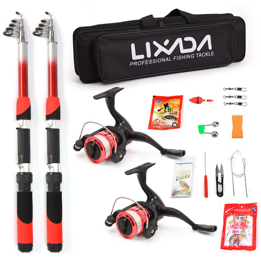 Lixada Angelrutenrolle Combo Komplettset mit 2PCS 2.1m Produktbild 