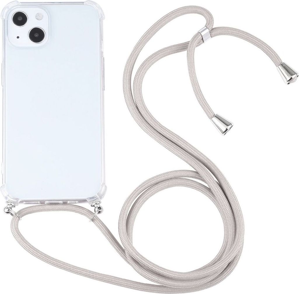 König Design Hülle kompatibel mit Apple iPhone 13 Kunststoff Handykette Cover - Case Handyhülle Rosa