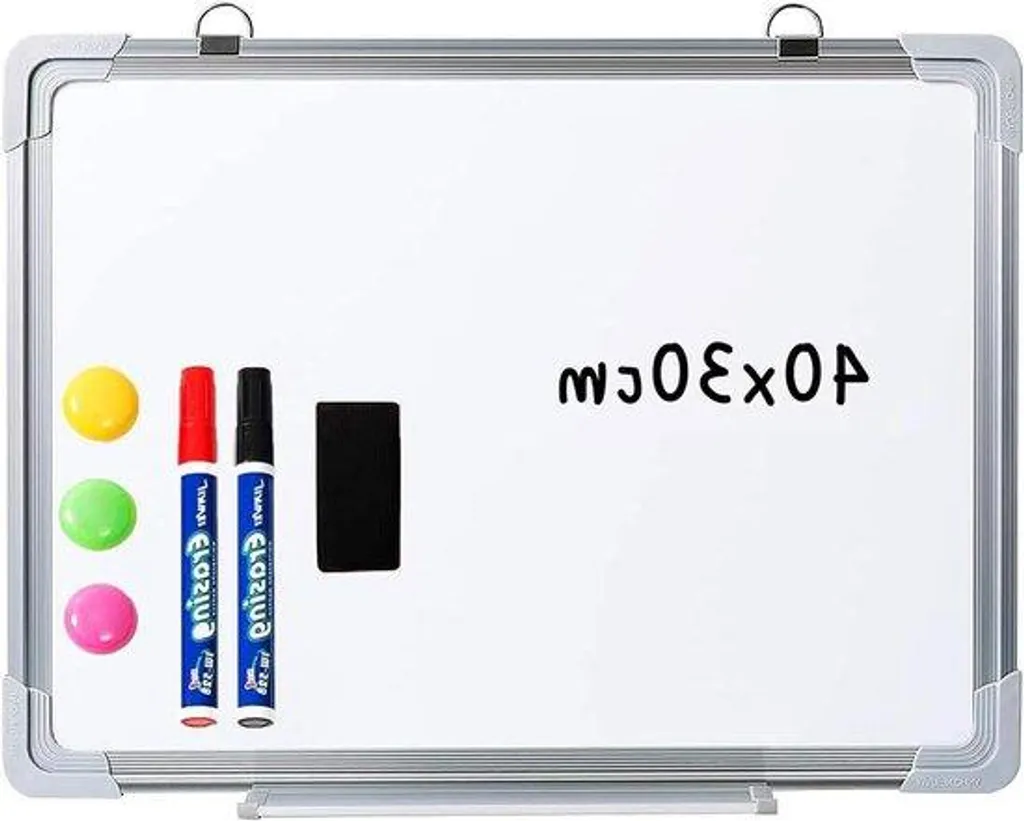 Mini Tableau Magnétique avec Surface Effaçable et Kit de Marqueurs