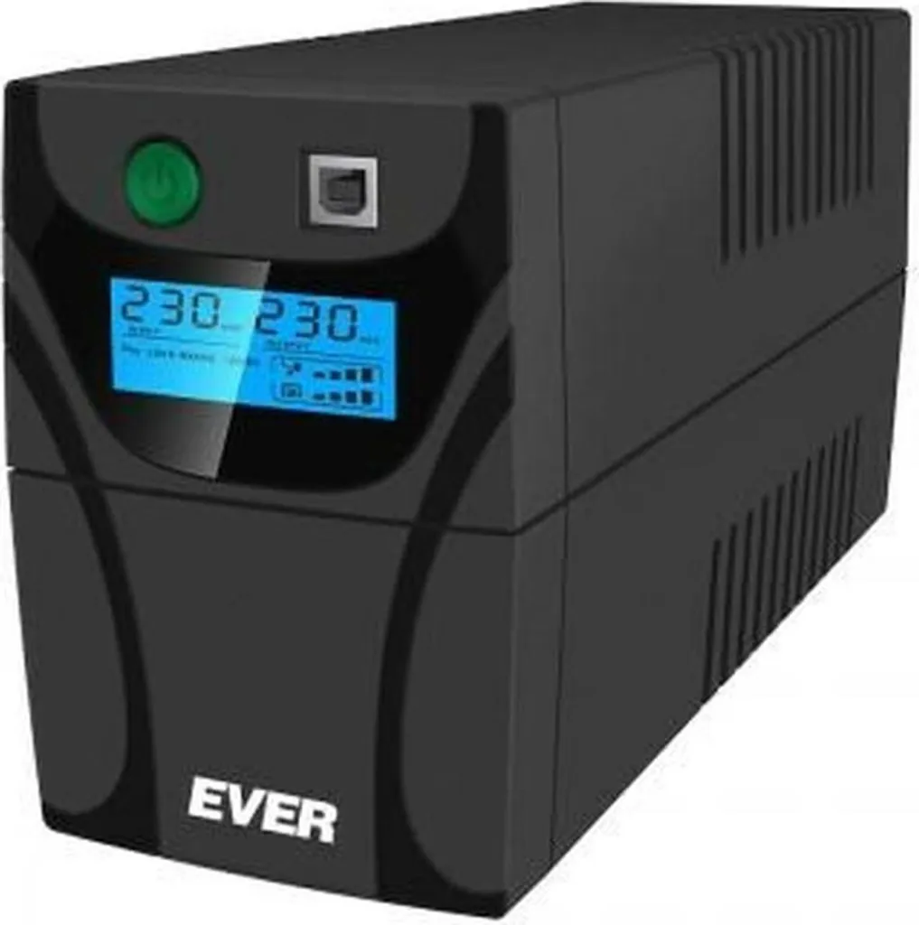 UPS Professionale Ever EASYLINE 850 AVR USB - Backup 480W Ufficio