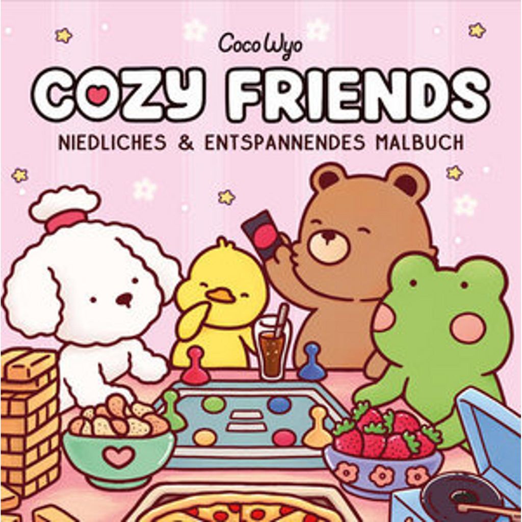 Cozy Friends Malbuch – über 40 handgezeichnete, einseitige Produktbild 