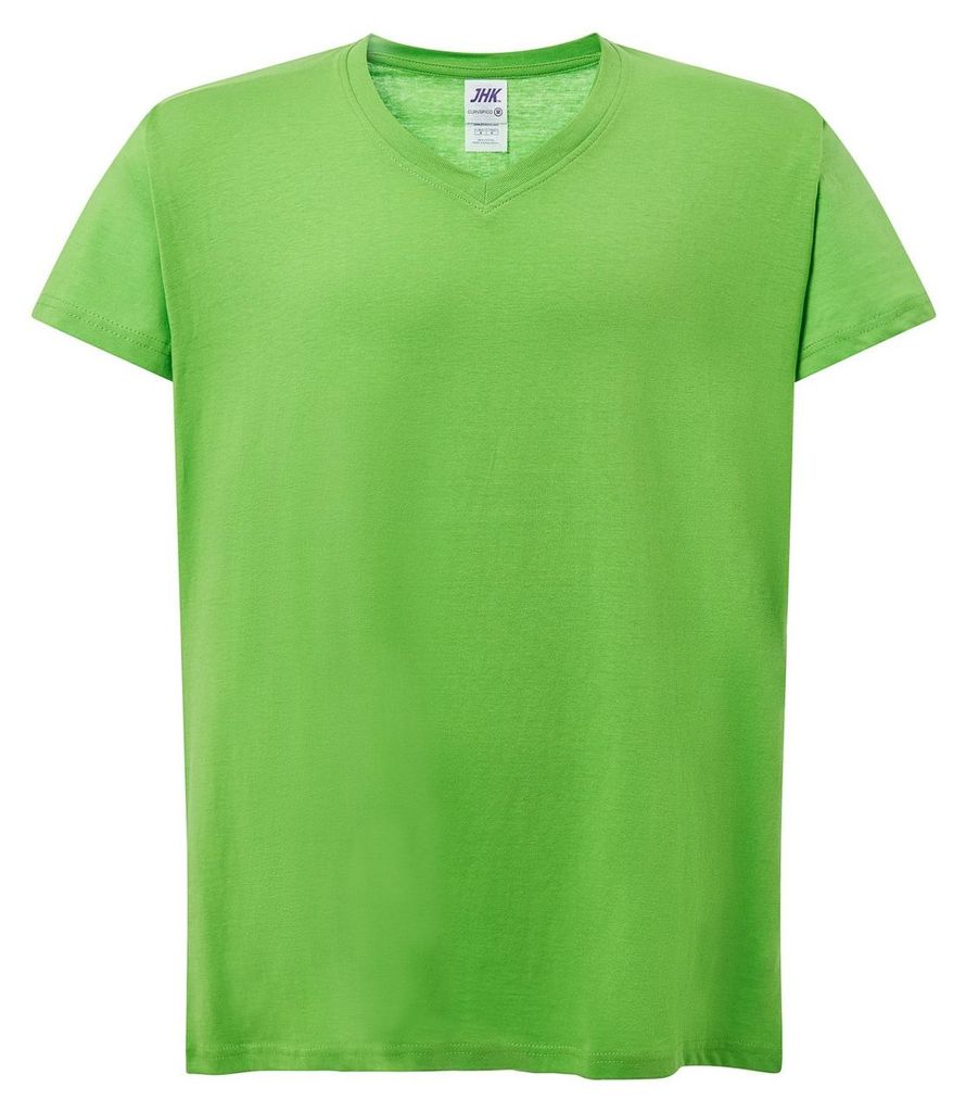 JHK - "Curves" T-Shirt V-Ausschnitt für Damen LT4069 (XL) (Limone)